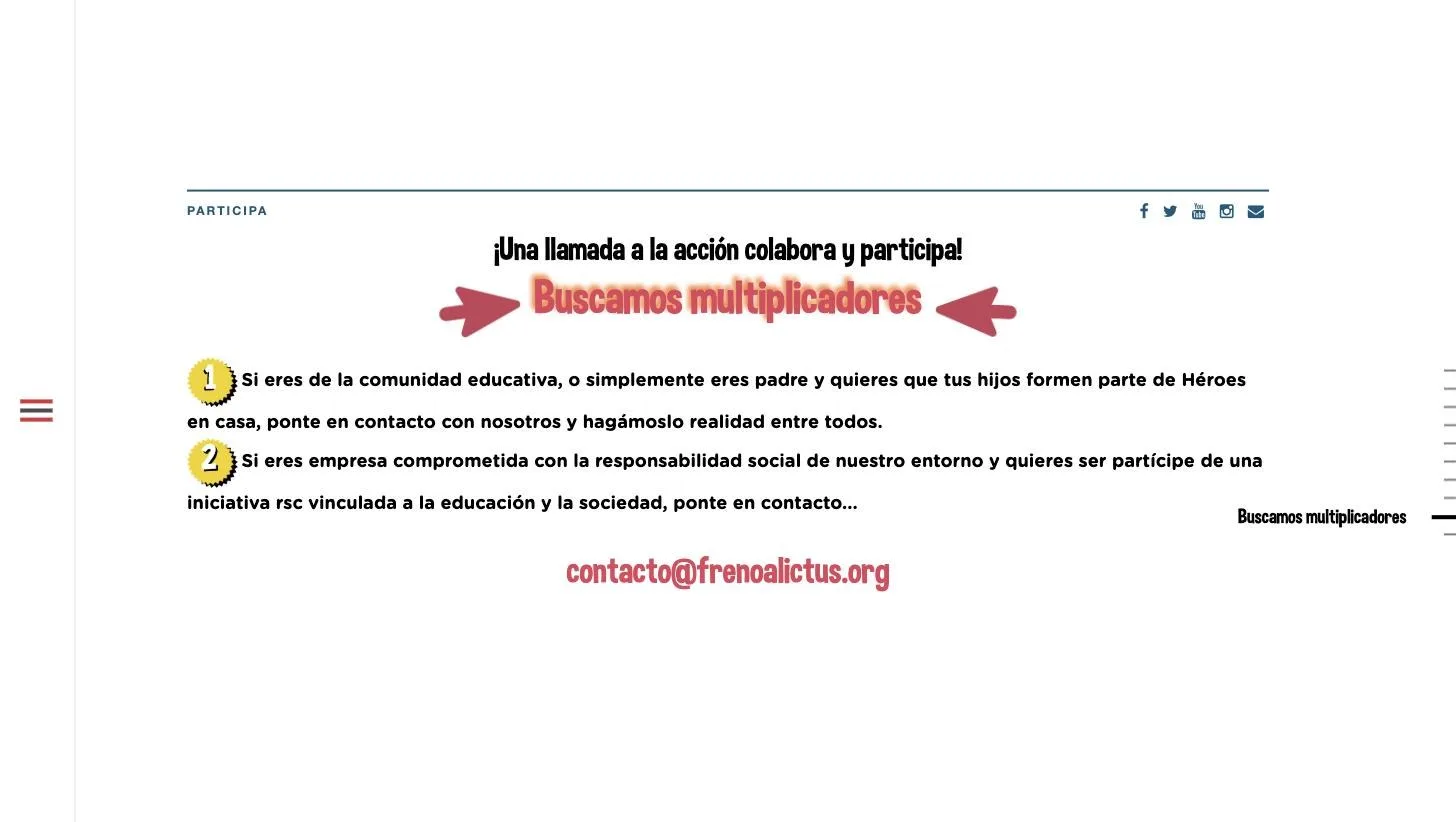 Sección «Buscamos multiplicadores» segmentada por perfil