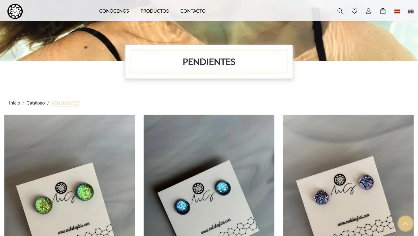 Listado de pendientes con precio por pieza