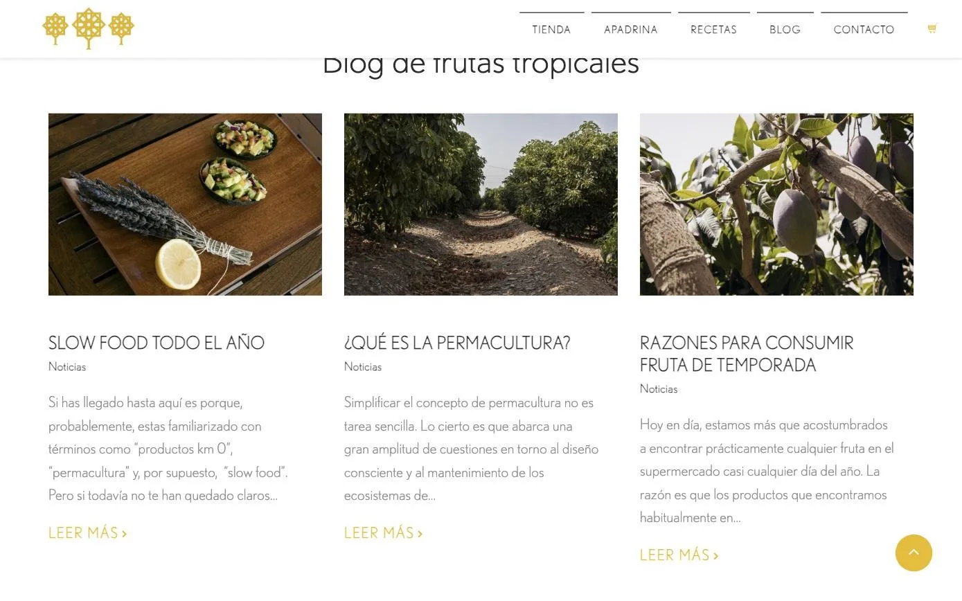 Entradas del blog sobre slow food, permacultura y fruta de temporada