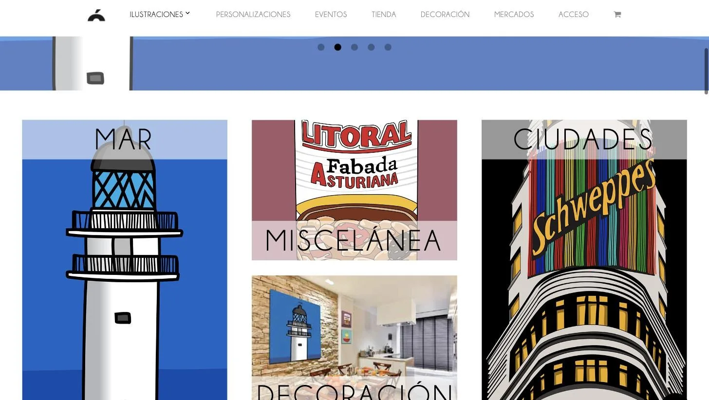 Bloques de colección: mar, miscelánea, decoración, ciudades