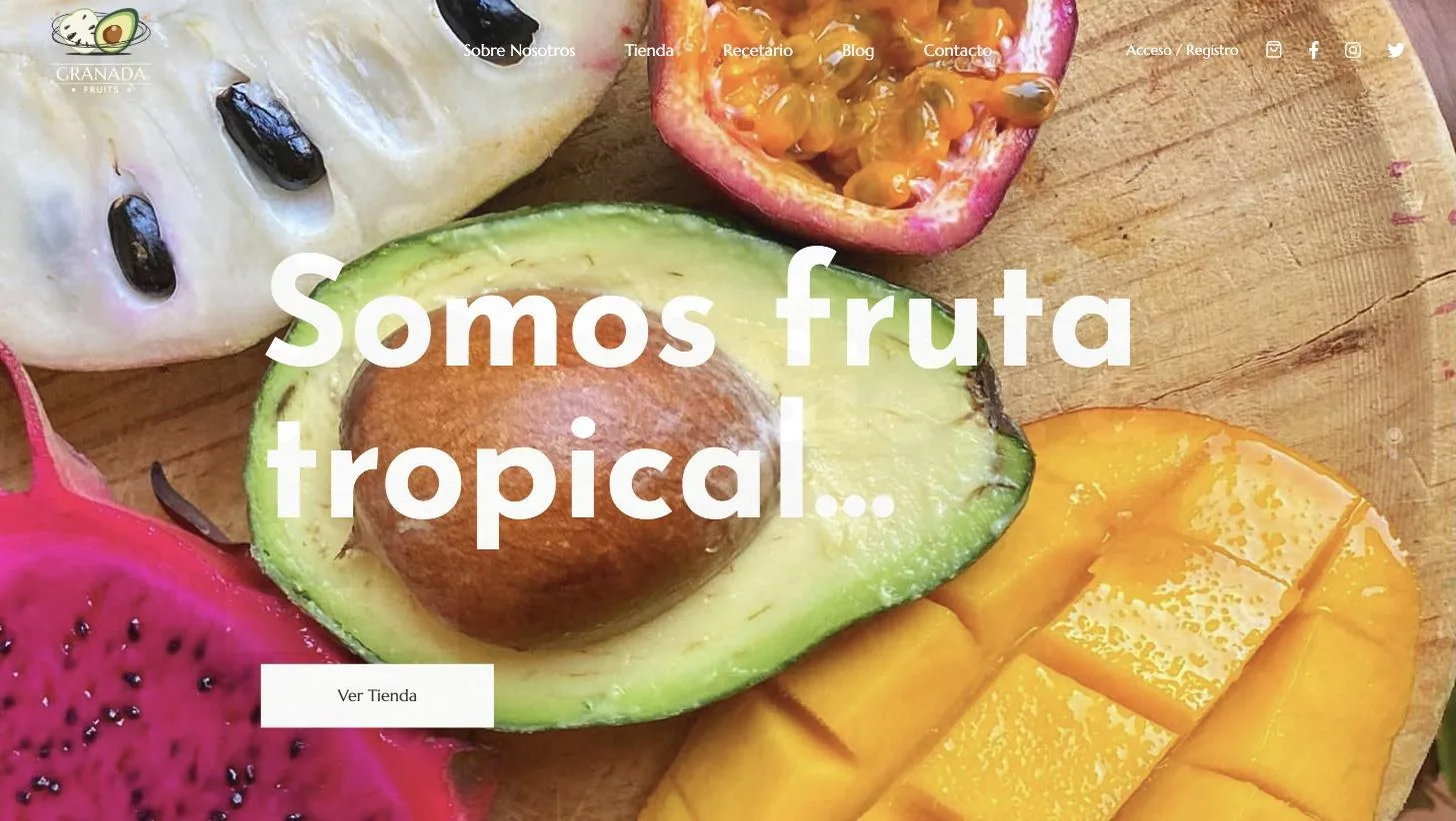 Portada de granadafruits.es