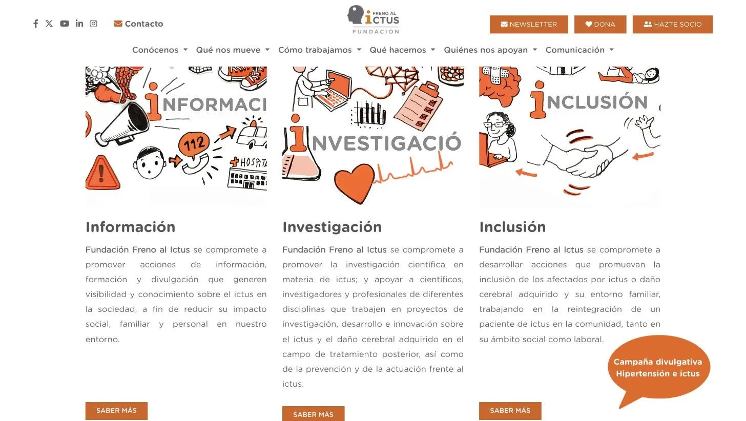 Información, investigación e inclusión con acceso a cada área