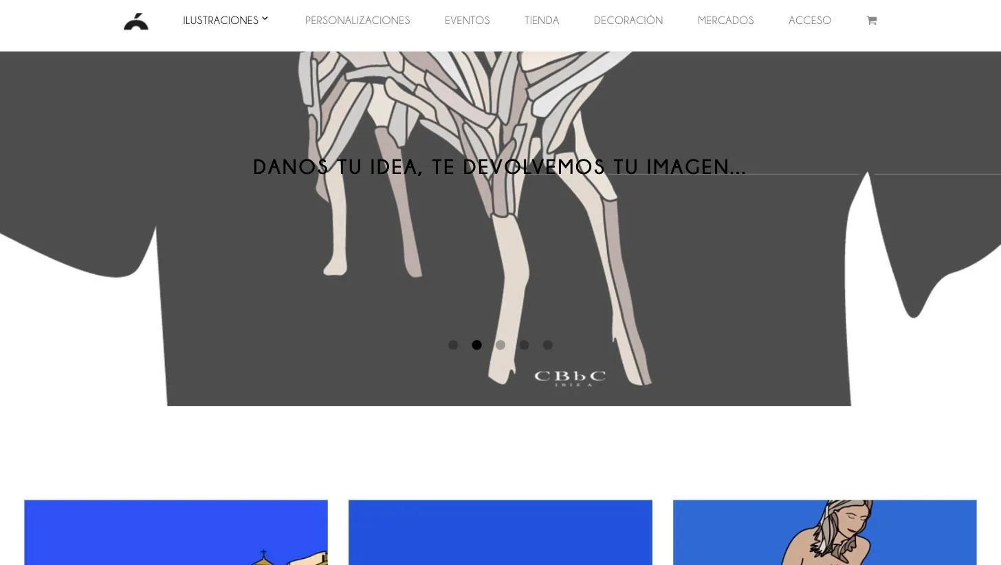 Página del servicio de ilustración por encargo