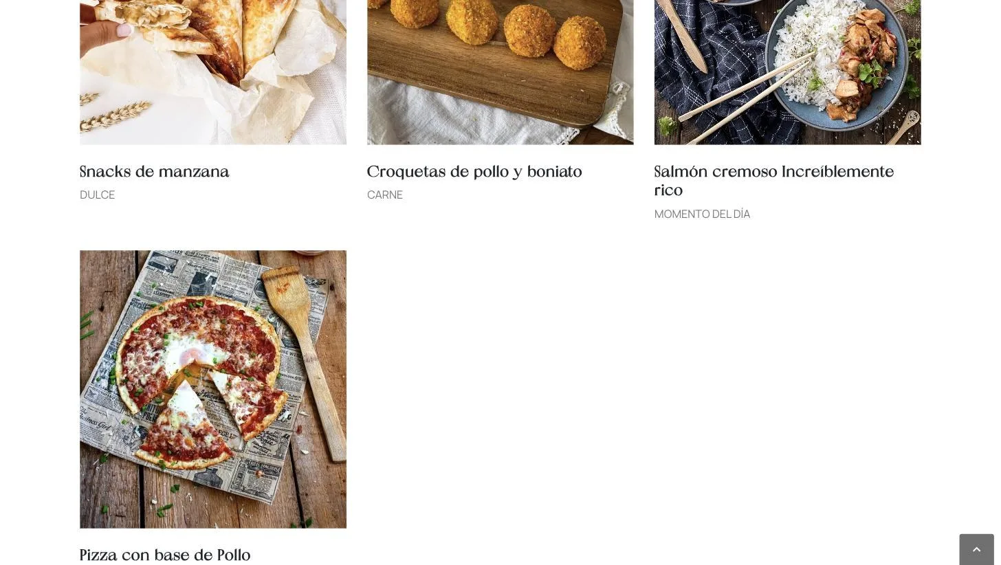 Bloque de recetas destacadas de la home