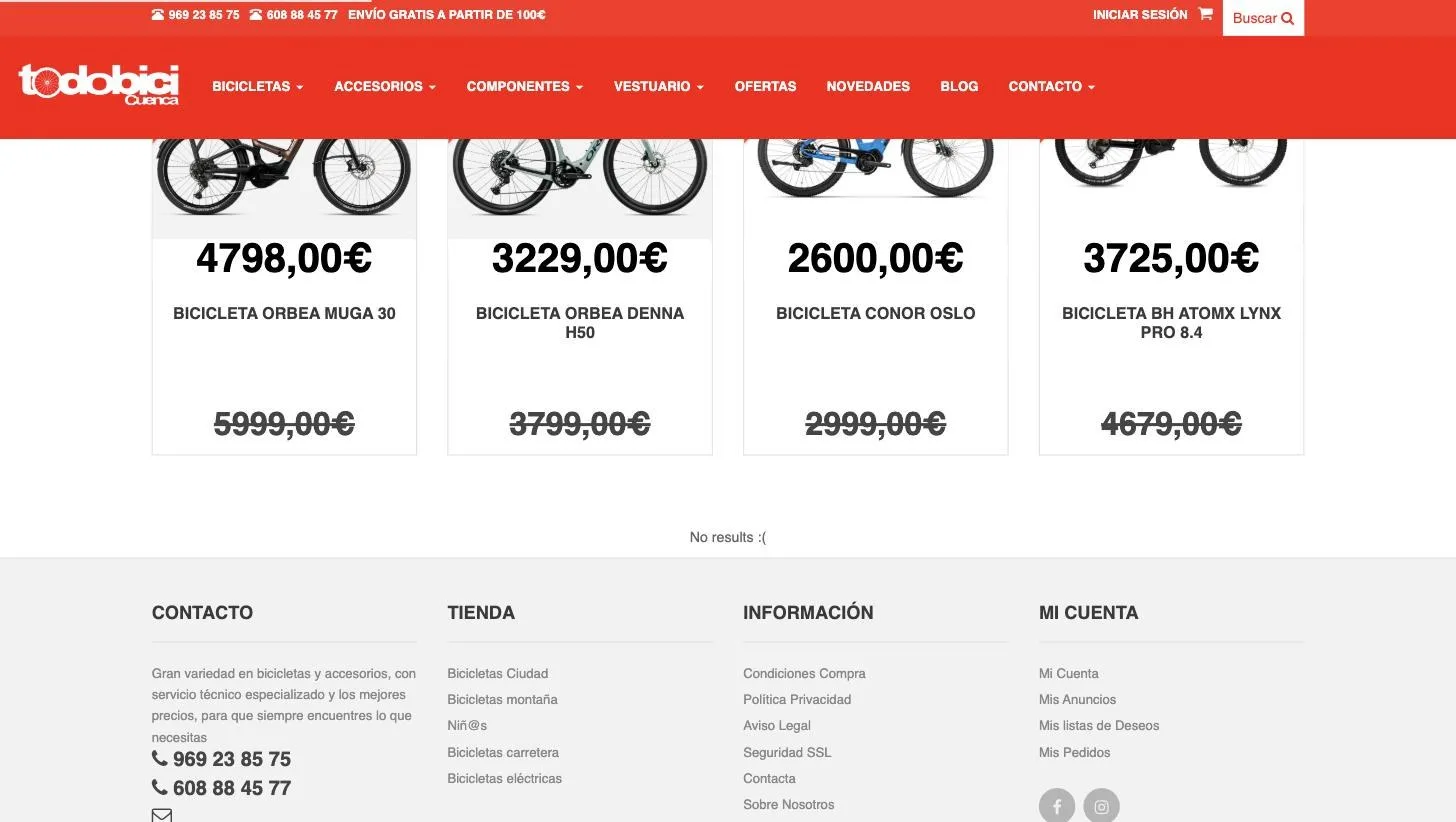 Bicicletas eléctricas con filtros de campaña, color, marca, talla y rueda