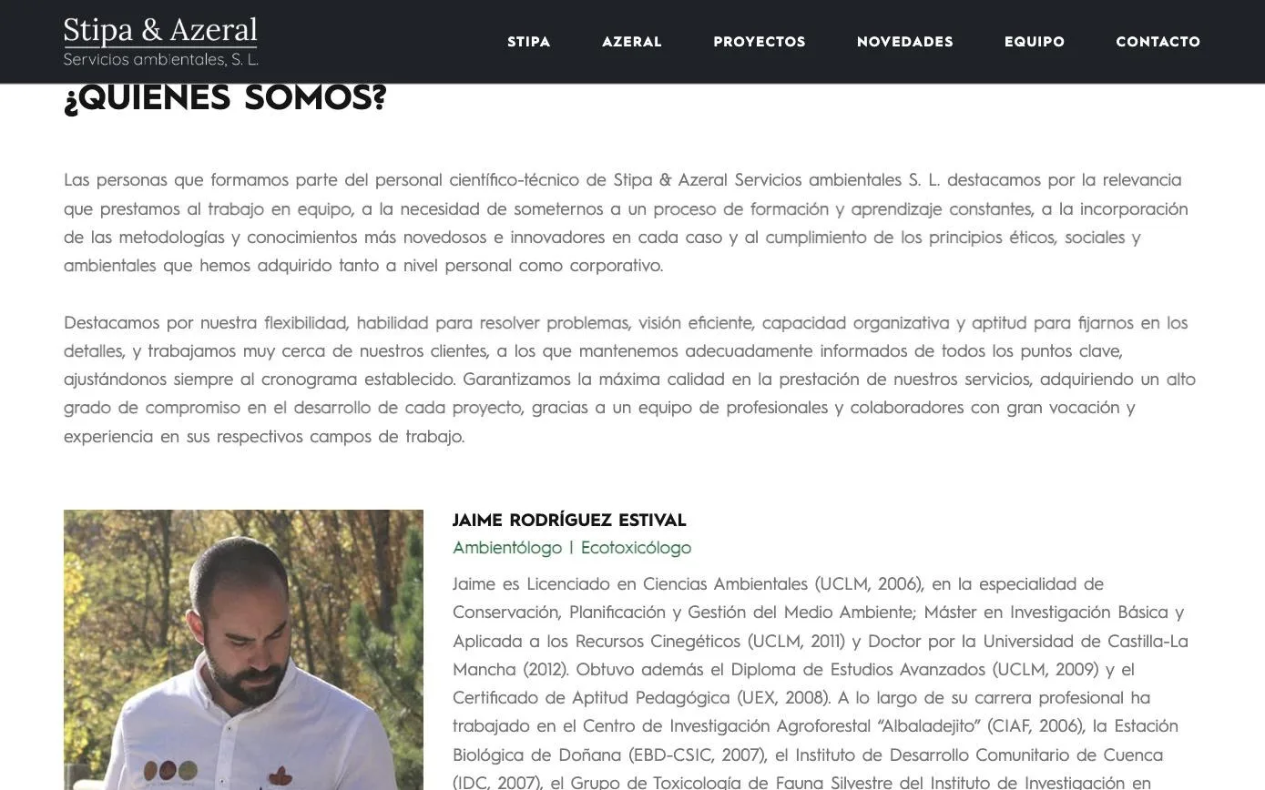 Fichas biográficas del personal científico-técnico