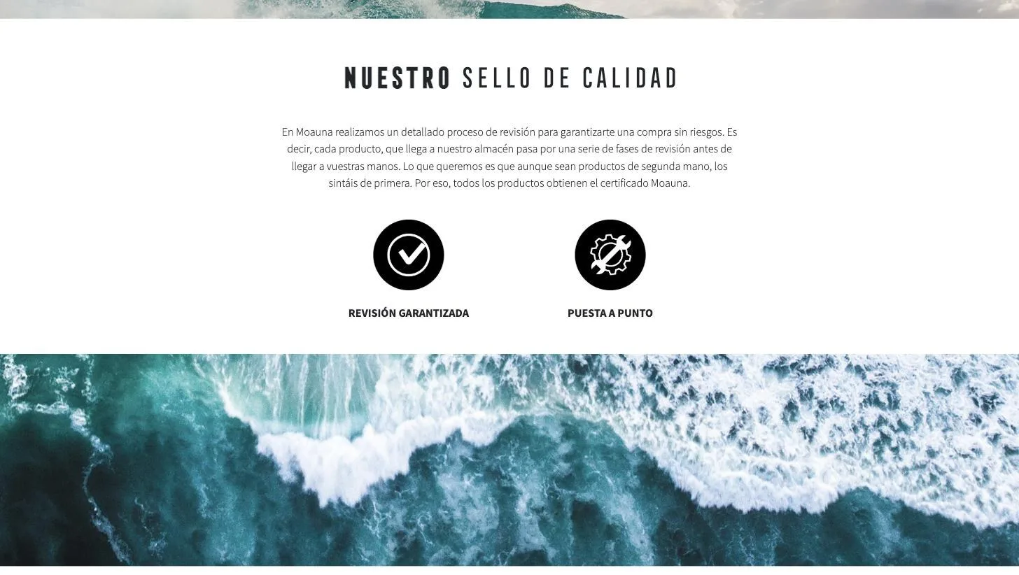 Página del sello de calidad: revisión garantizada y puesta a punto