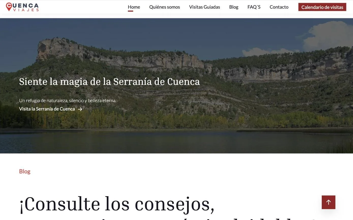 Sección dedicada a las rutas por la Serranía