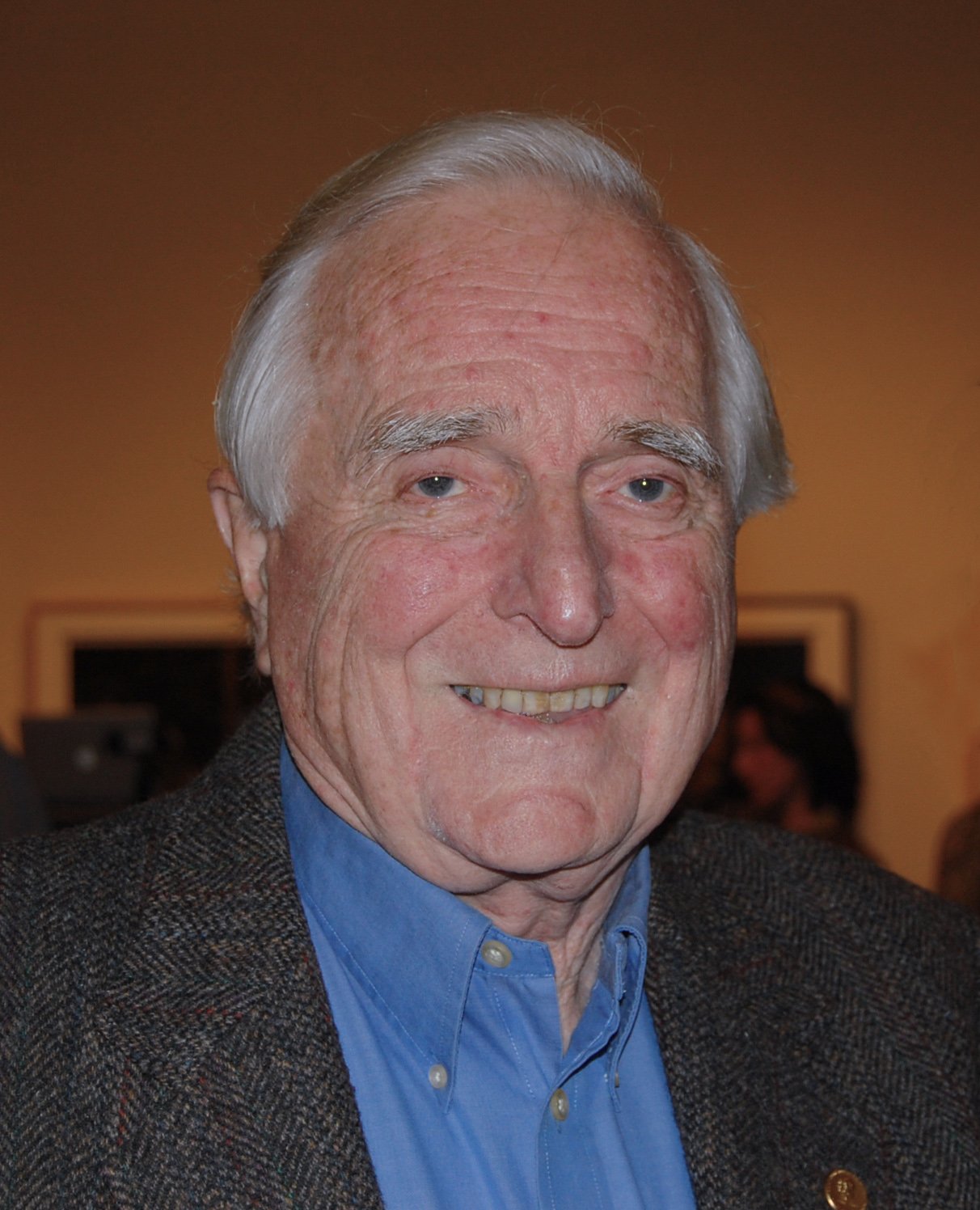 Douglas Engelbart, de perfil, en 2008