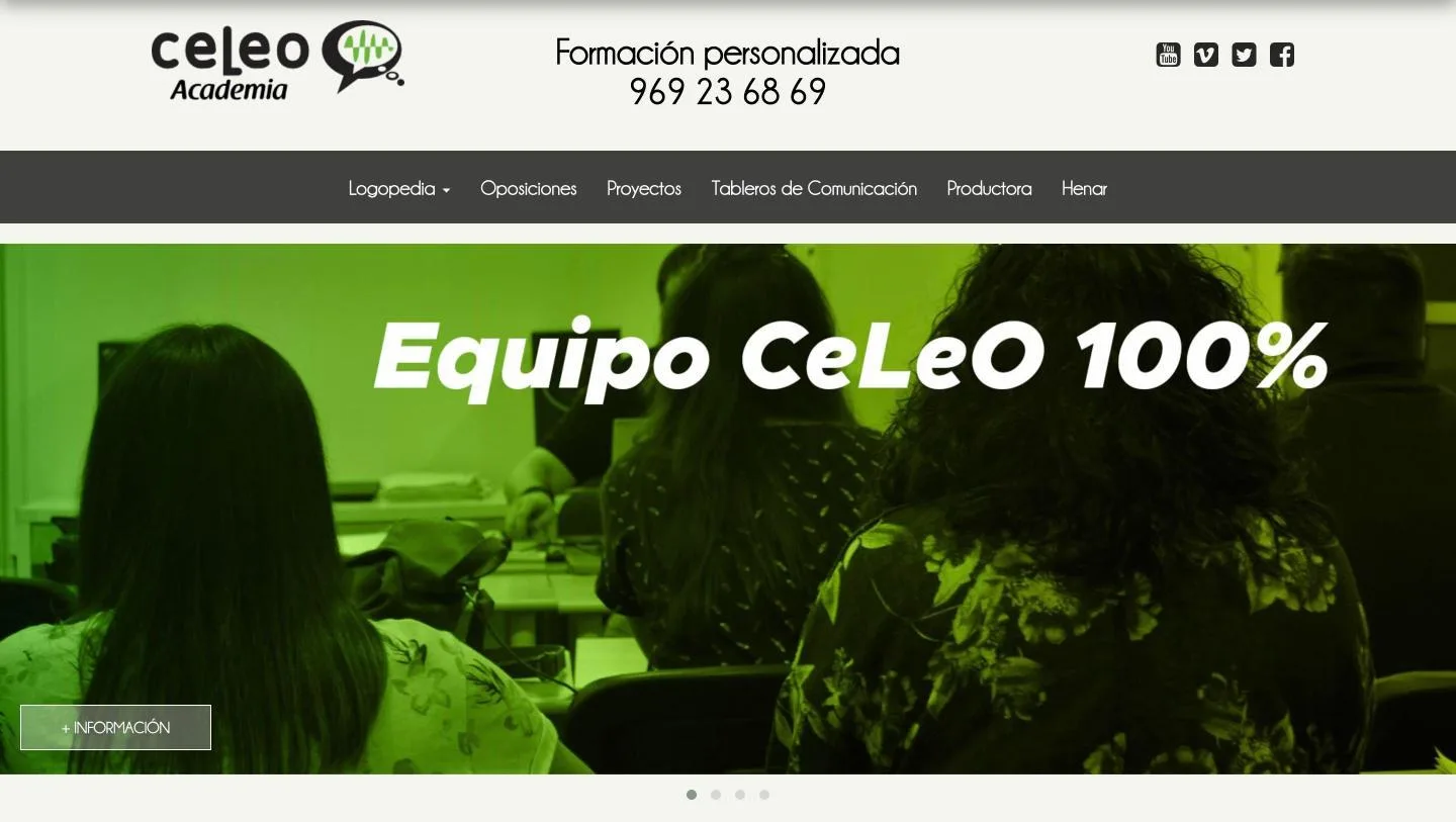 Carrusel de campaña de la academia de oposiciones