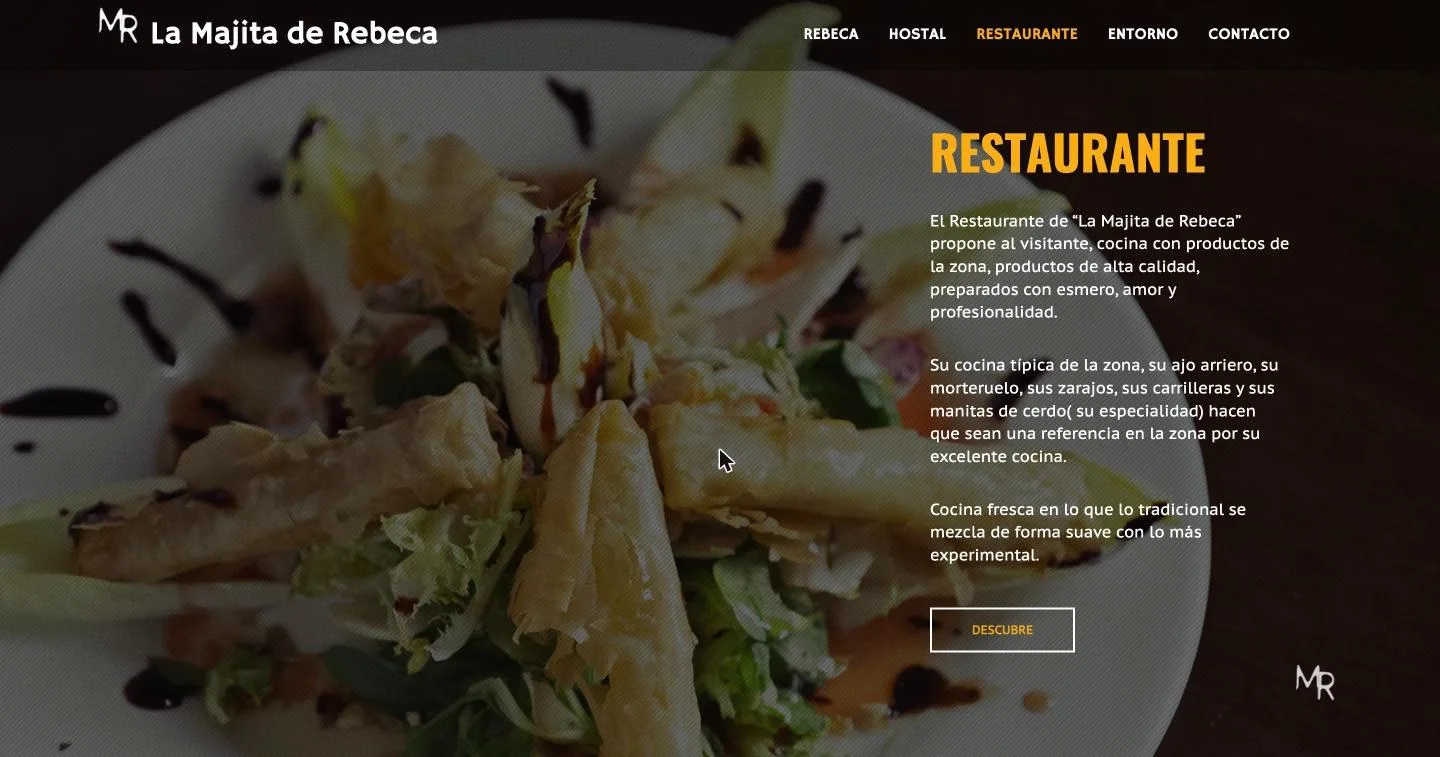 Sección de restaurante con las especialidades de la casa