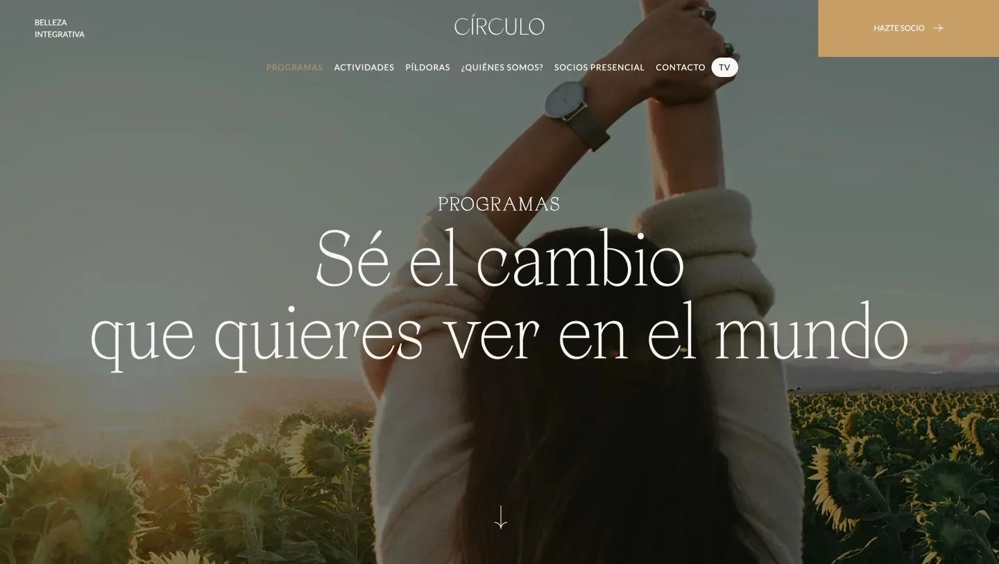 «Sé el cambio que quieres ver en el mundo» a sangre completa