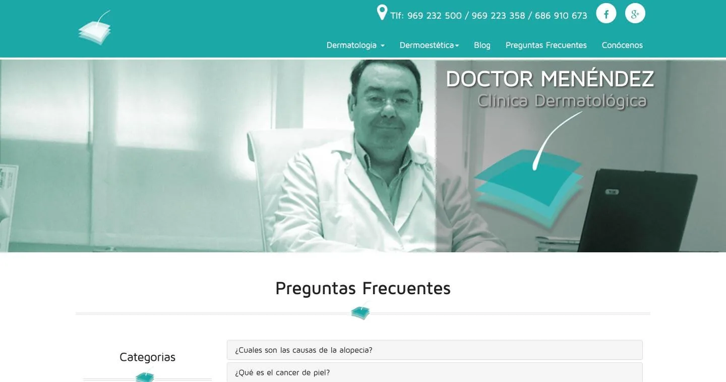 Banco de preguntas en acordeón con filtro por categoría