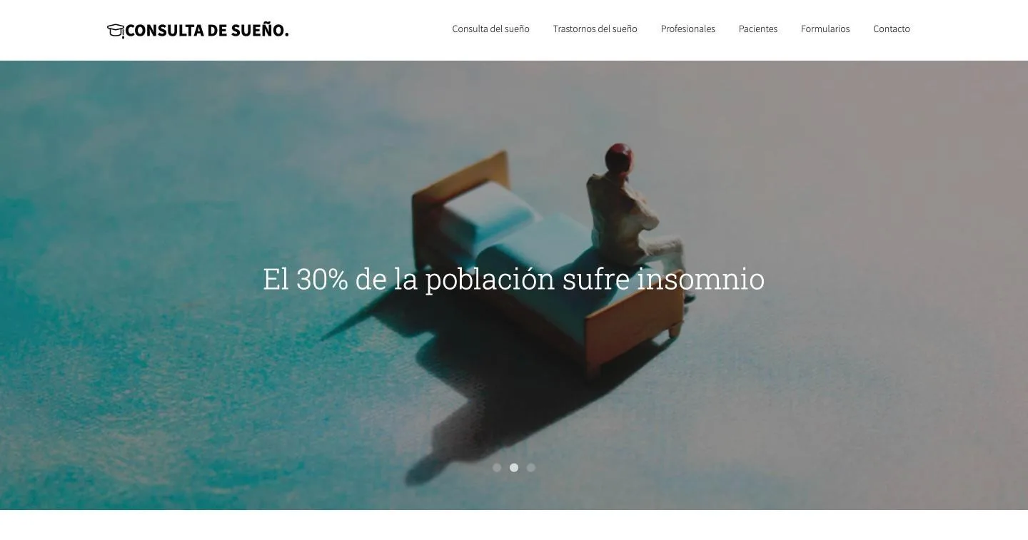 Carrusel de portada con el reclamo sobre el insomnio