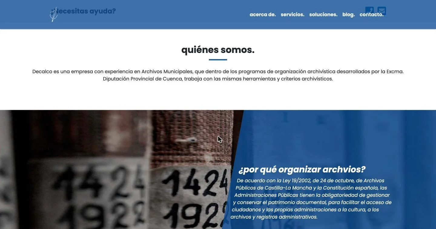 Presentación de la empresa y su vínculo con la Diputación Provincial